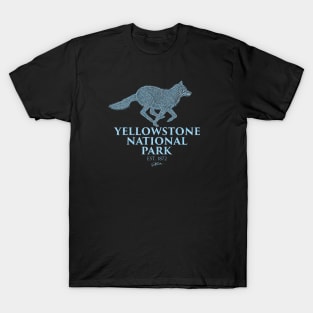 Yellowstone National Park Running Wolf T-Shirt